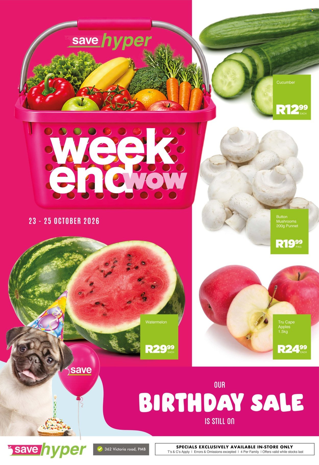 SAVE specials - From Friday 23 Oct 2026