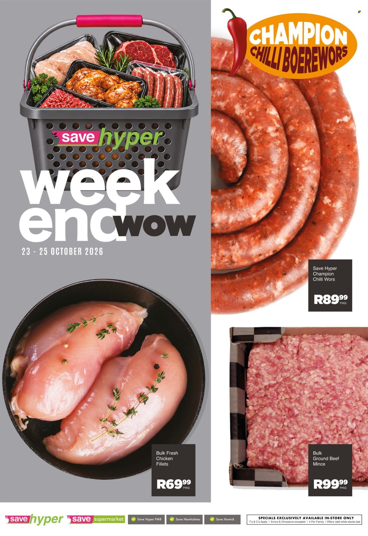 SAVE specials - From Friday 23 Oct 2026