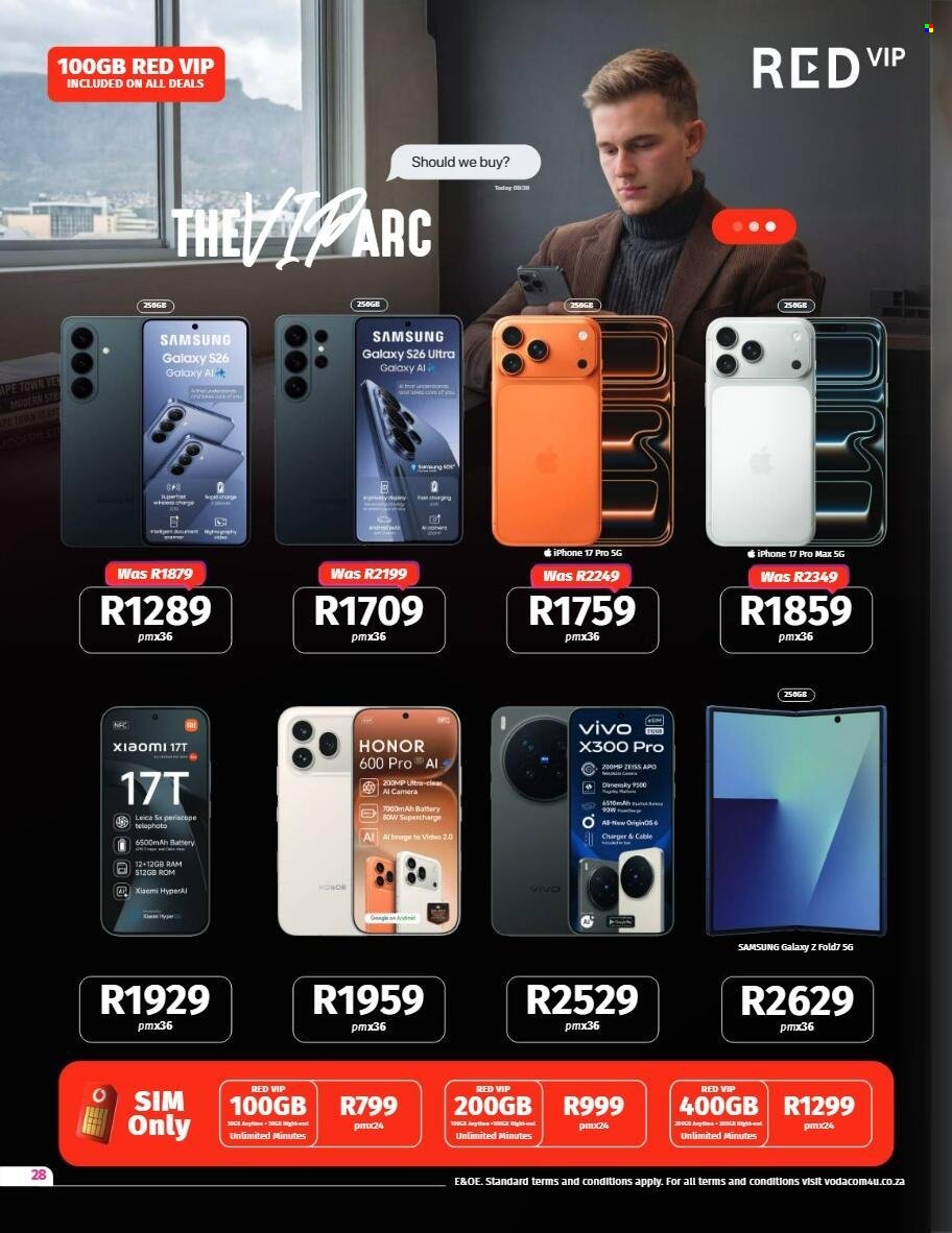VODACOM specials - From Tuesday 7 Jul 2026