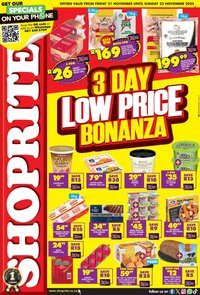 SHOPRITE specials - Low Price Bonanza KwaZulu Natal (2025-11-21 - 2025-11-23)