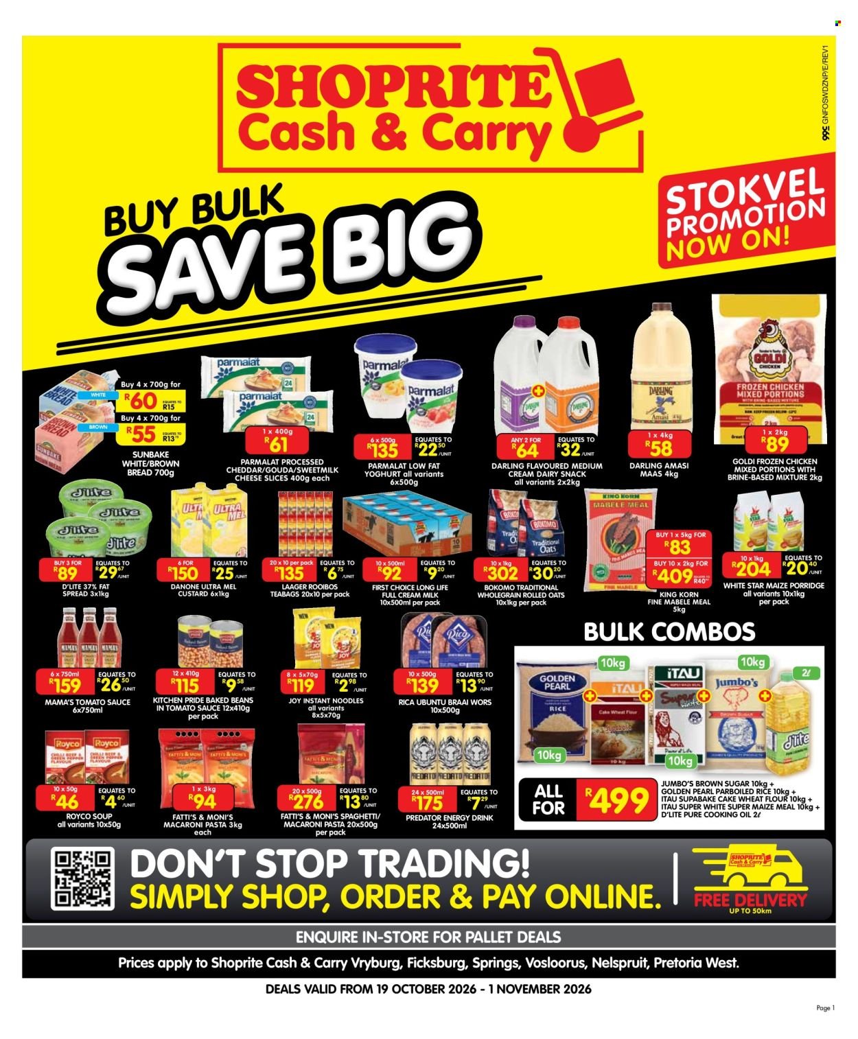 SHOPRITE specials - Cash & Carry Stokvel Deals Gauteng