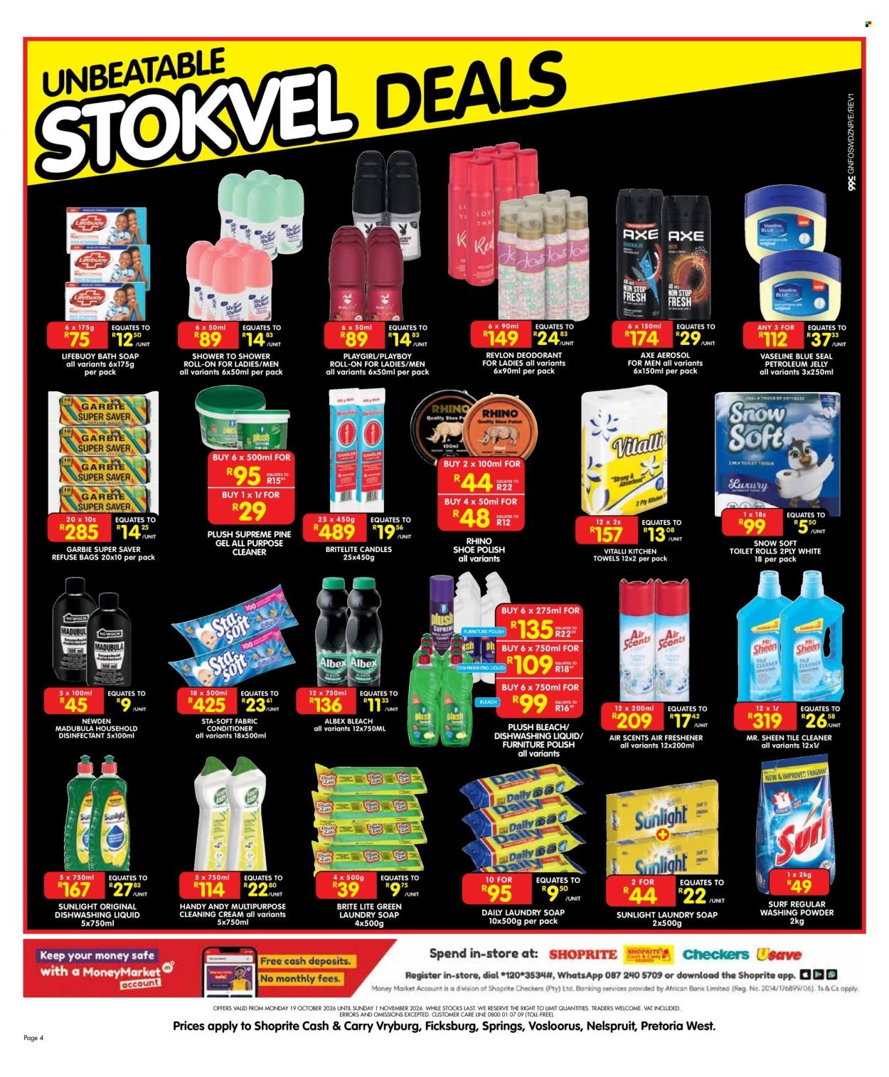 SHOPRITE specials - Cash & Carry Stokvel Deals Gauteng