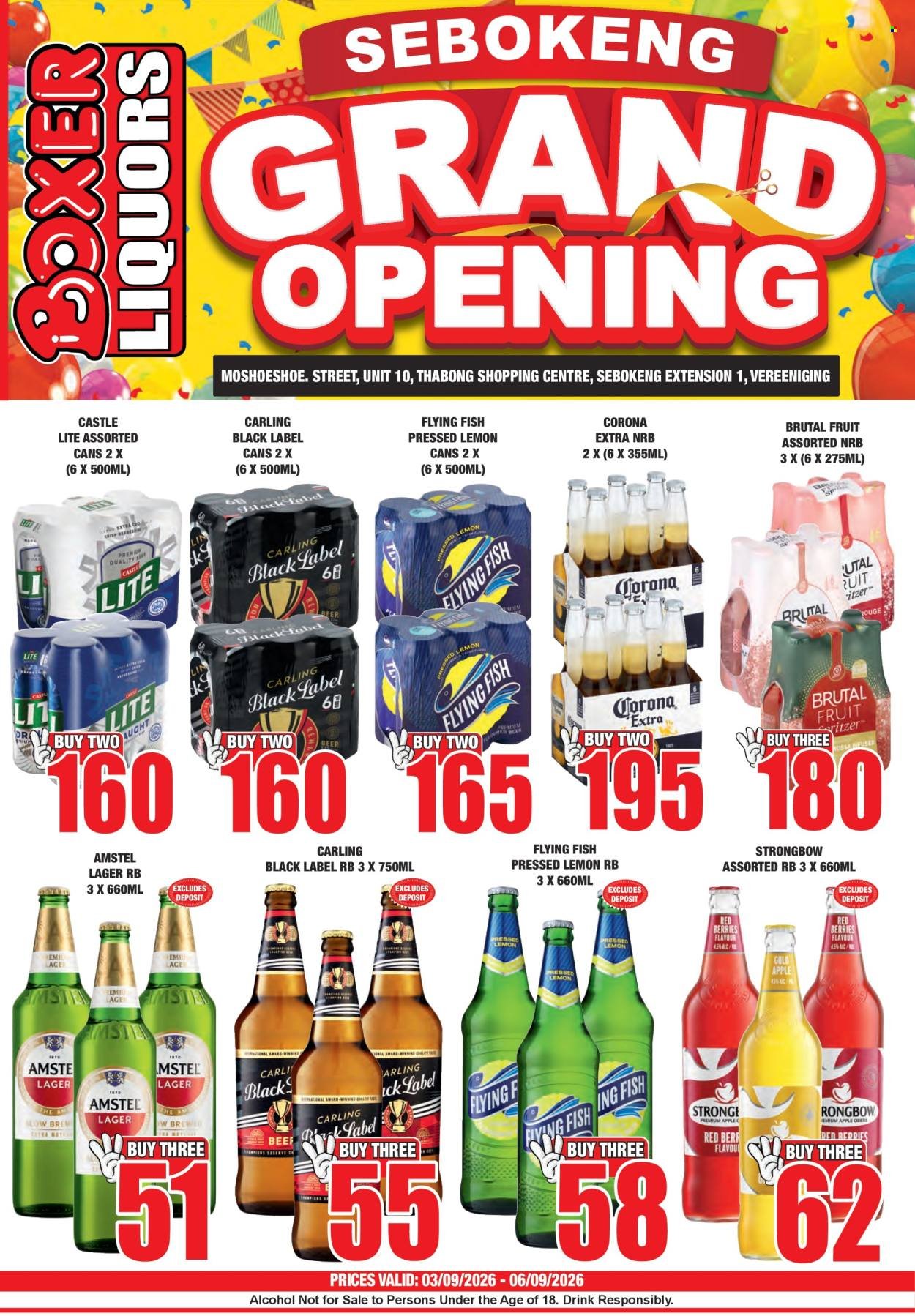 BOXER specials - Sebokeng Liquor Grand Opening
