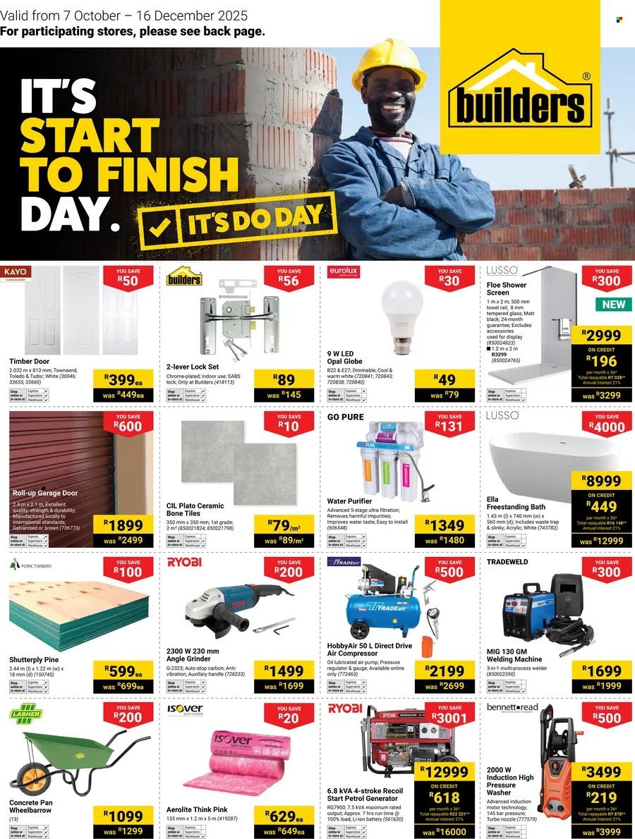 BUILDERS specials - It's Start to Finish Day (2025-10-07 - 2025-12-16) | 1