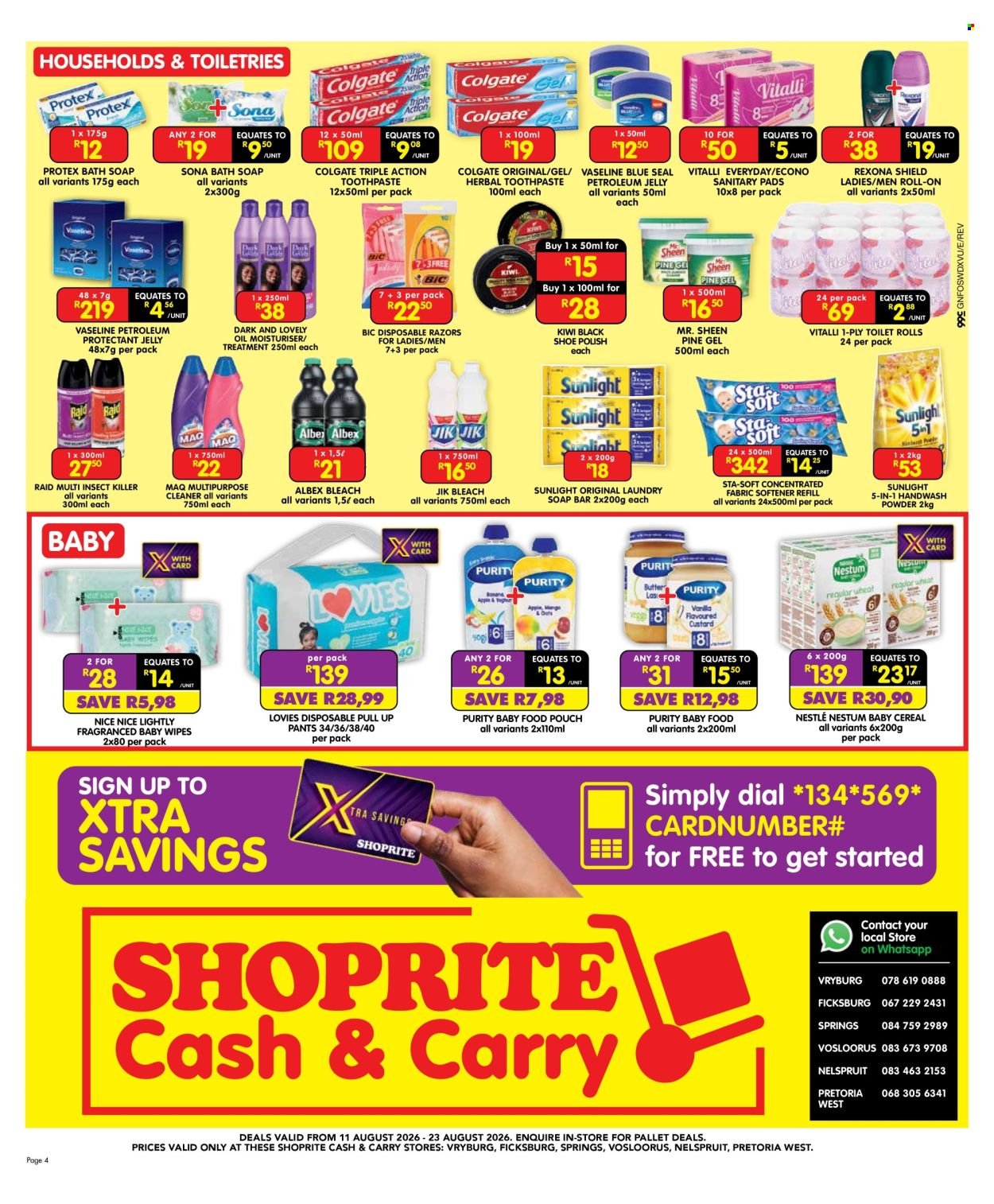 SHOPRITE specials - Cash & Carry Mid Month Savings Exclusive Gauteng