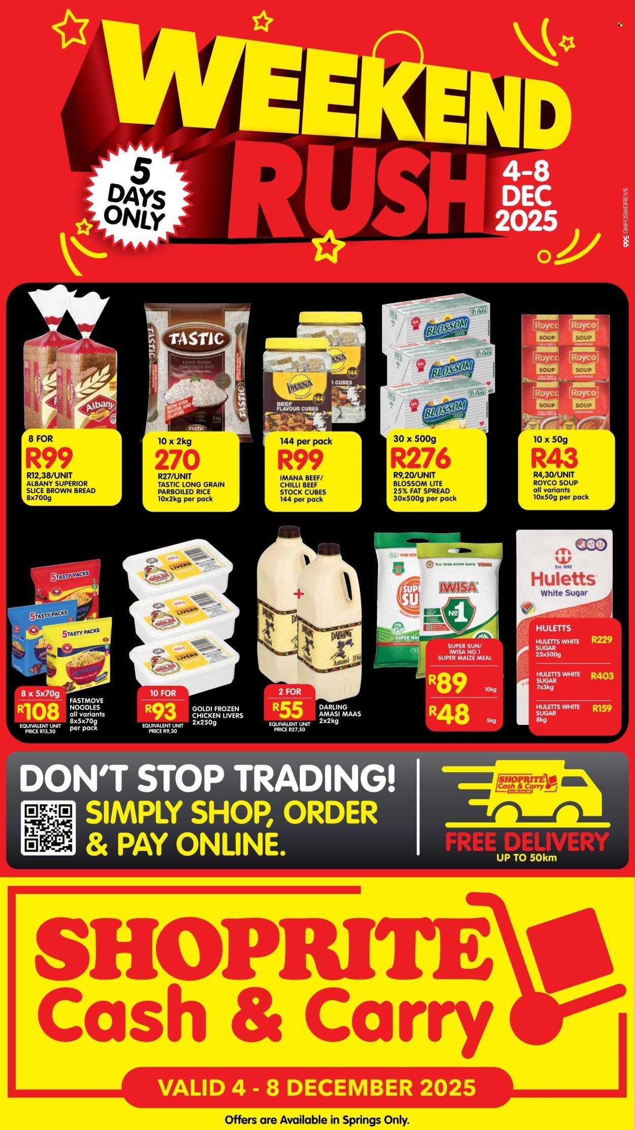 SHOPRITE specials - Cash & Carry Weekend Rush Springs (2025-12-04 - 2025-12-08) | 1