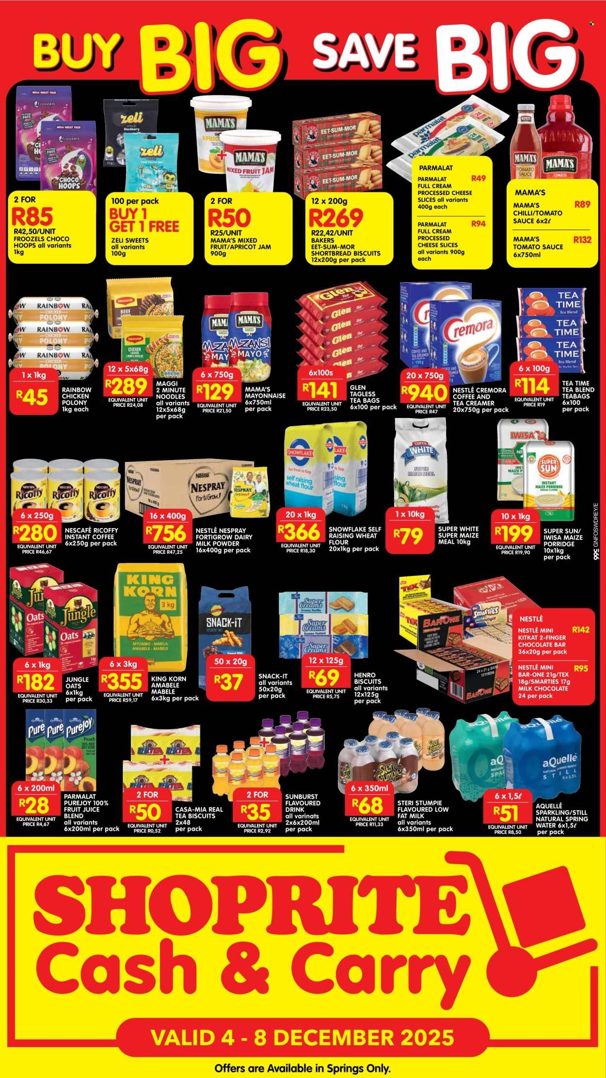 SHOPRITE specials - Cash & Carry Weekend Rush Springs (2025-12-04 - 2025-12-08) | 2