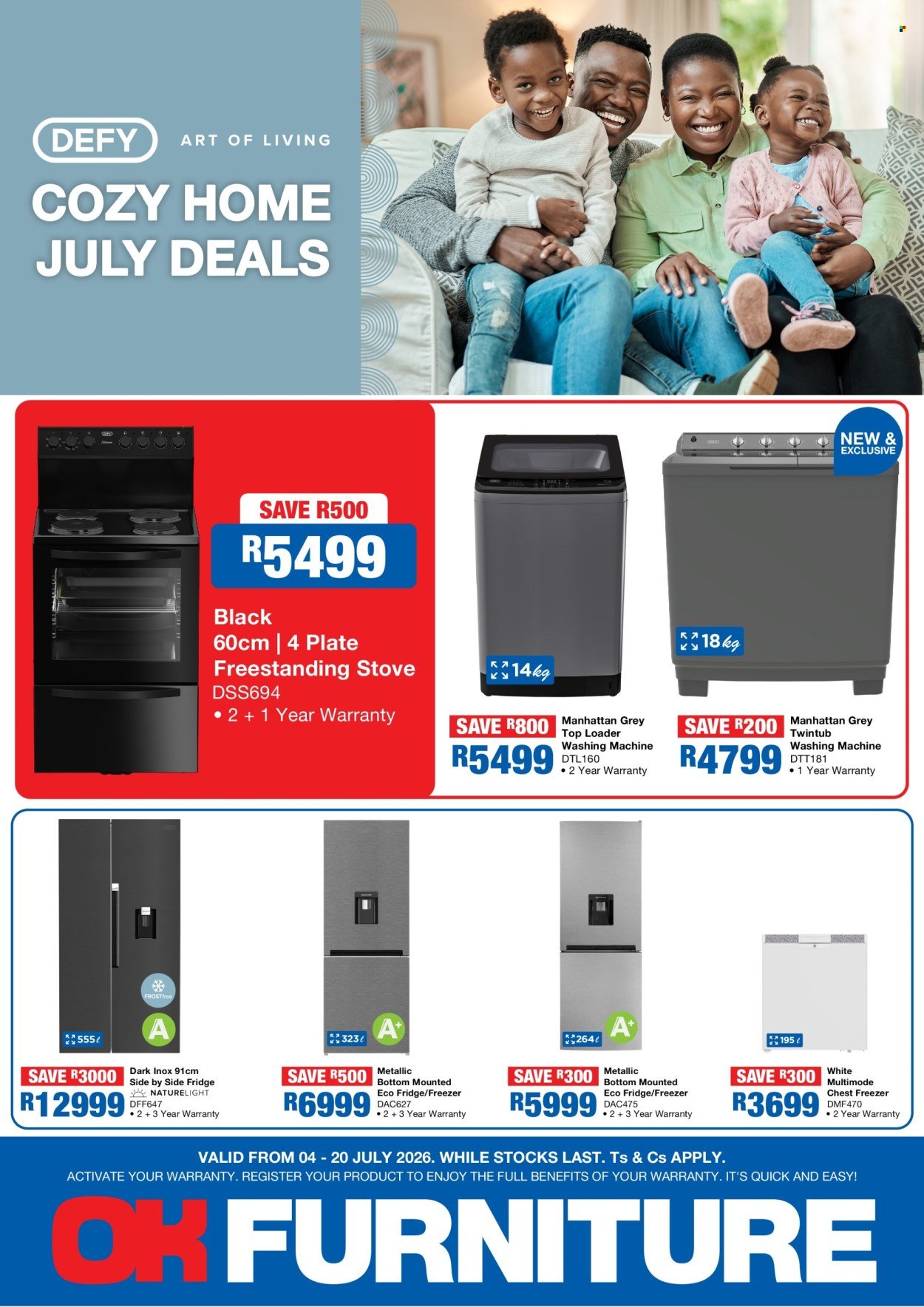 OK FURNITURE specials - From Saturday 4 Jul 2026