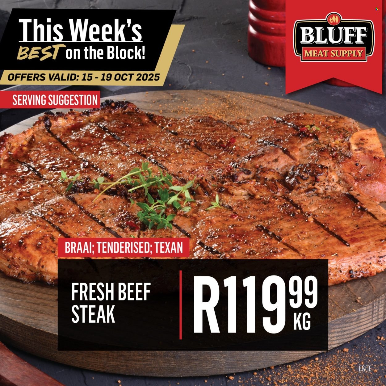 BLUFF MEAT SUPPLY specials - From Wednesday 15 Oct 2025 (2025-10-15 - 2025-10-19) | 2
