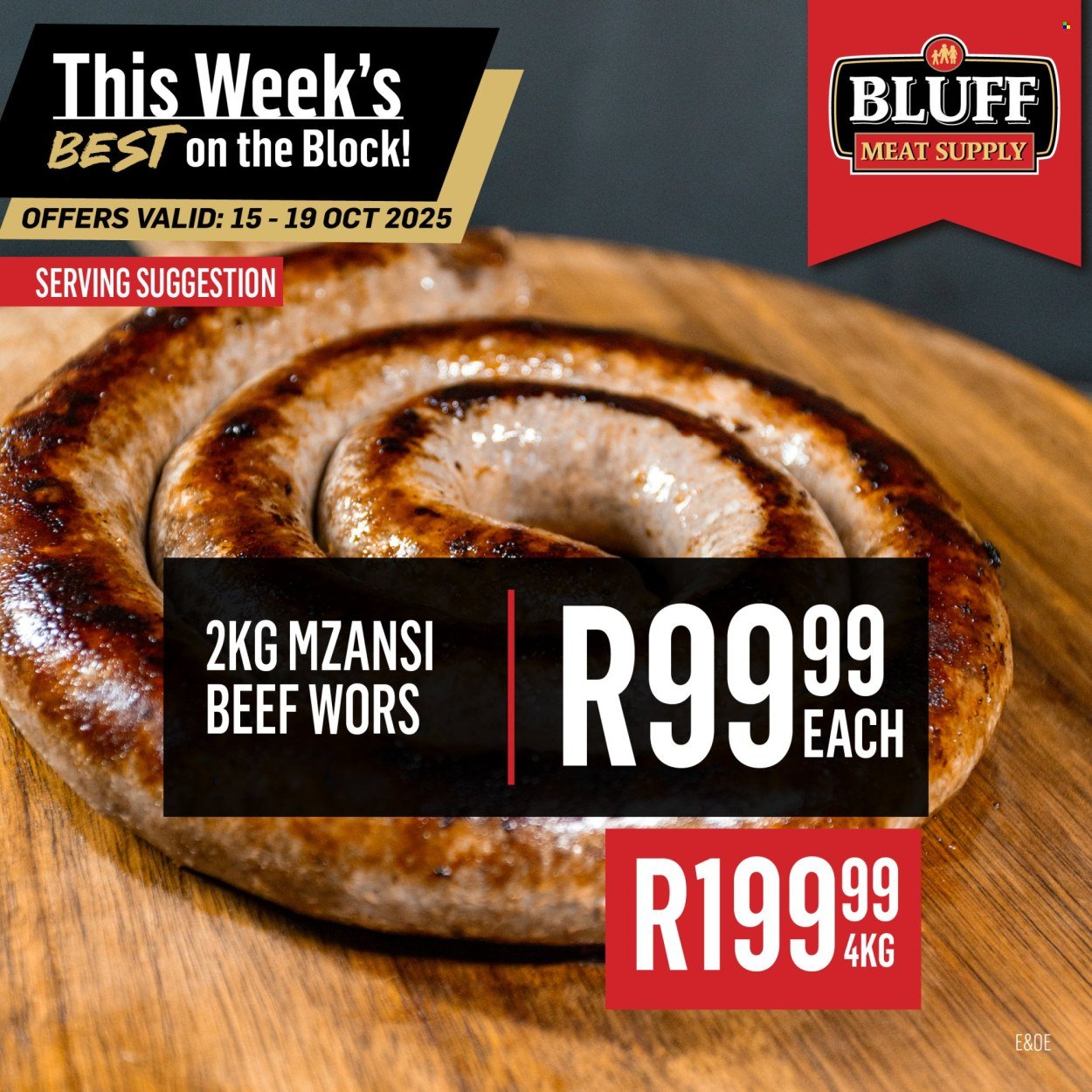 BLUFF MEAT SUPPLY specials - From Wednesday 15 Oct 2025 (2025-10-15 - 2025-10-19) | 5