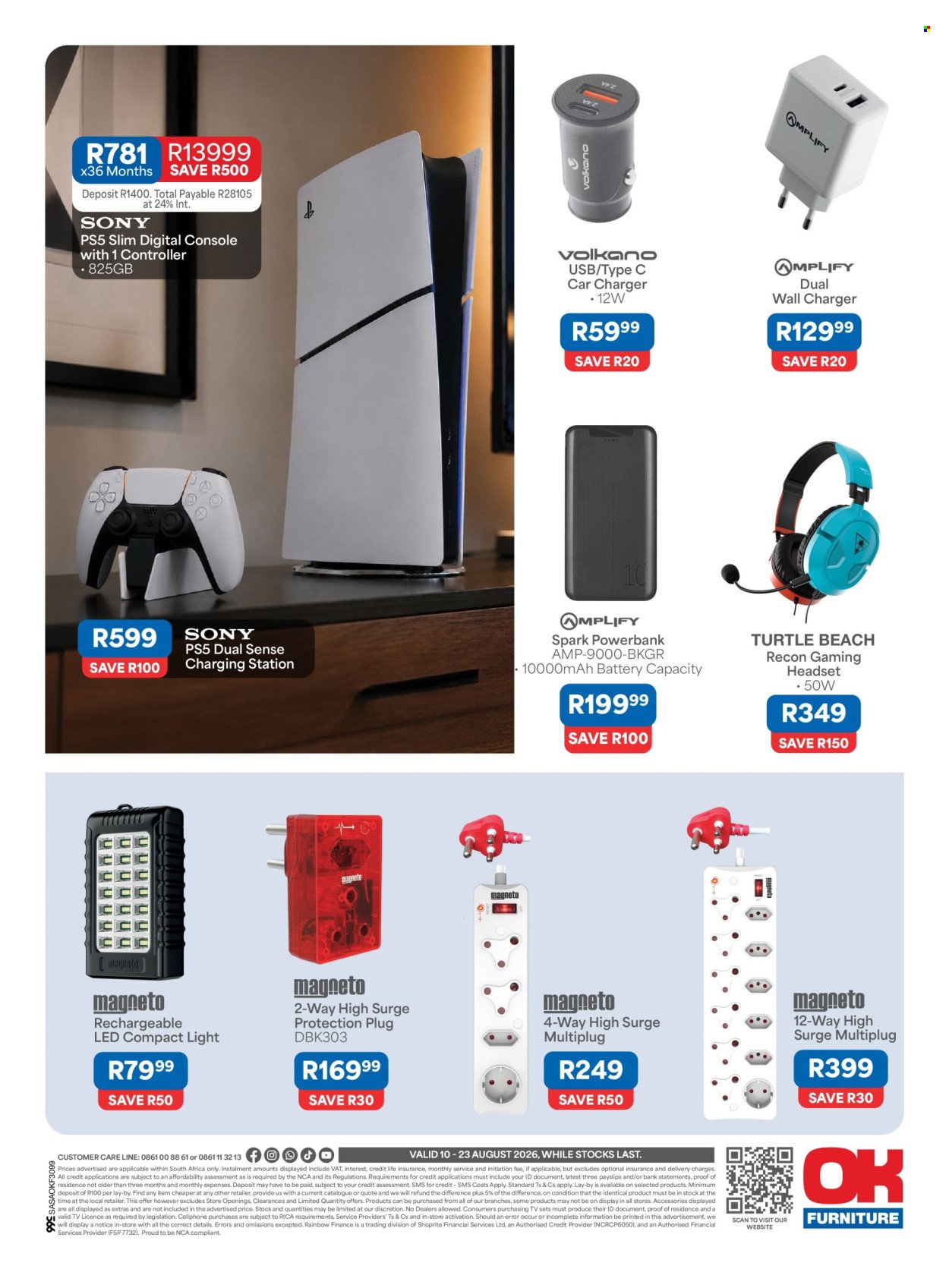 OK FURNITURE specials - From Monday 10 Aug 2026