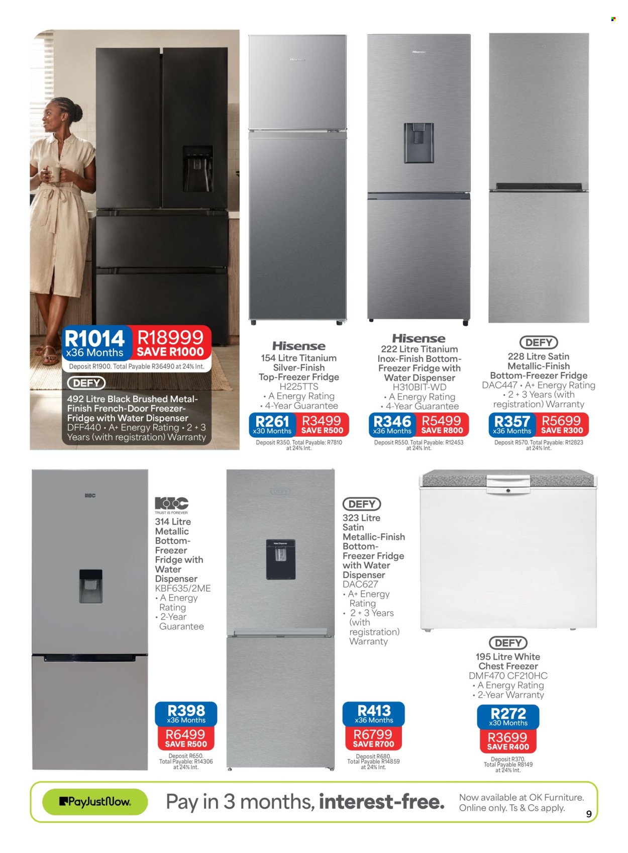 OK FURNITURE specials - From Monday 10 Aug 2026