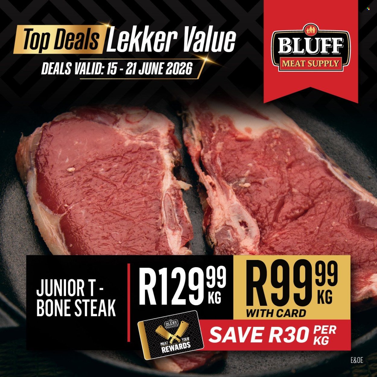 BLUFF MEAT SUPPLY specials - From Monday 15 Jun 2026