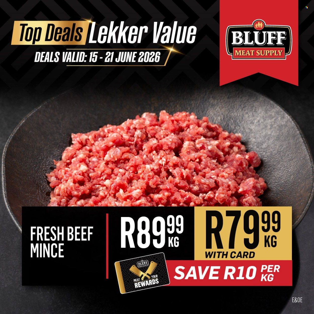 BLUFF MEAT SUPPLY specials - From Monday 15 Jun 2026