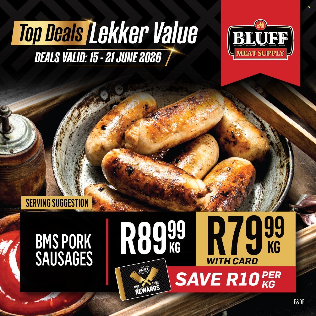 BLUFF MEAT SUPPLY specials - From Monday 15 Jun 2026