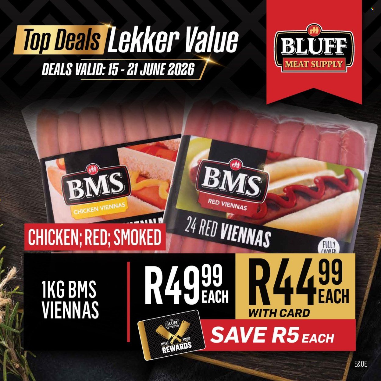 BLUFF MEAT SUPPLY specials - From Monday 15 Jun 2026