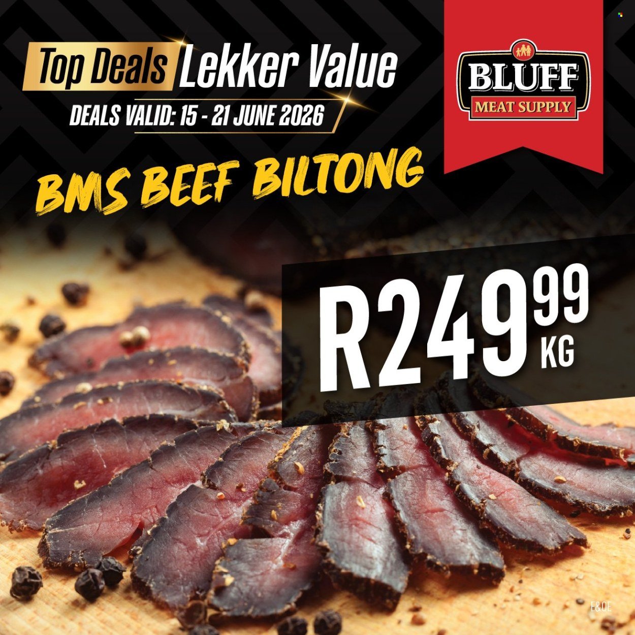 BLUFF MEAT SUPPLY specials - From Monday 15 Jun 2026