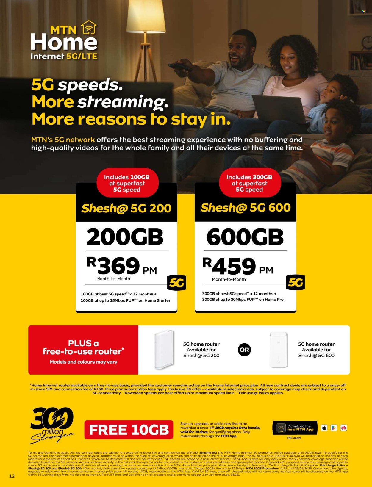 MTN specials - From Monday 9 Mar 2026 (2026-03-09 - 2026-04-06) | 12