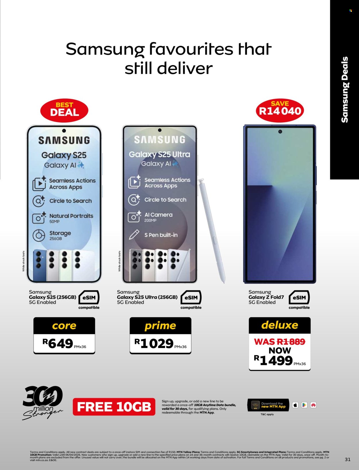 MTN specials - From Monday 9 Mar 2026 (2026-03-09 - 2026-04-06) | 31