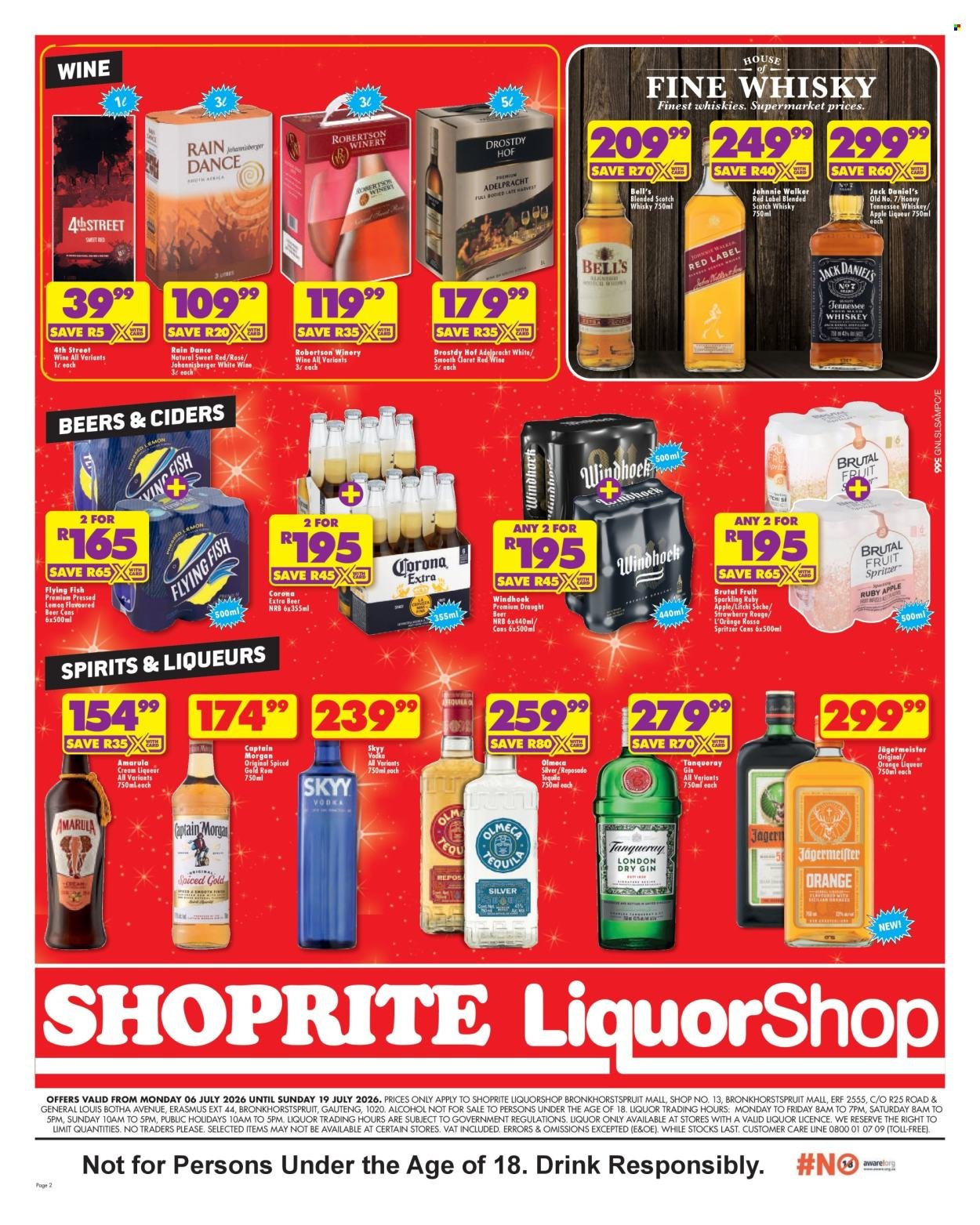 SHOPRITE specials - LiquorShop Low Prices Bronkhorstspruit