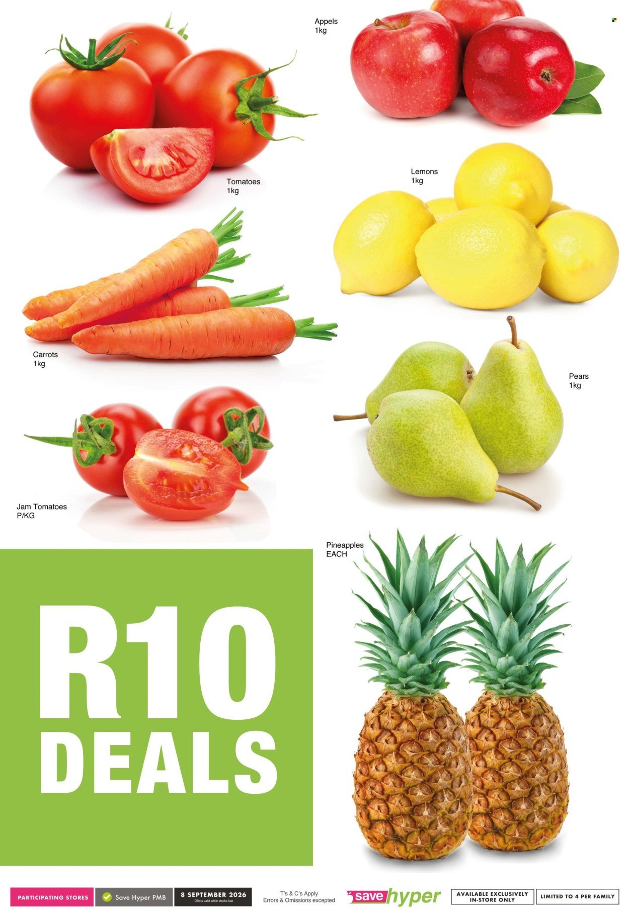 SAVE specials - From Tuesday 8 Sept 2026