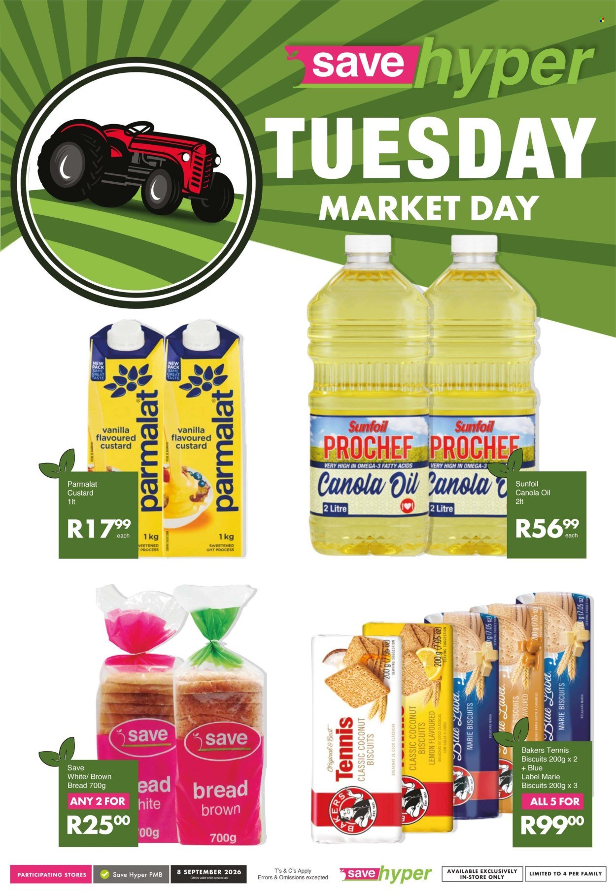 SAVE specials - From Tuesday 8 Sept 2026