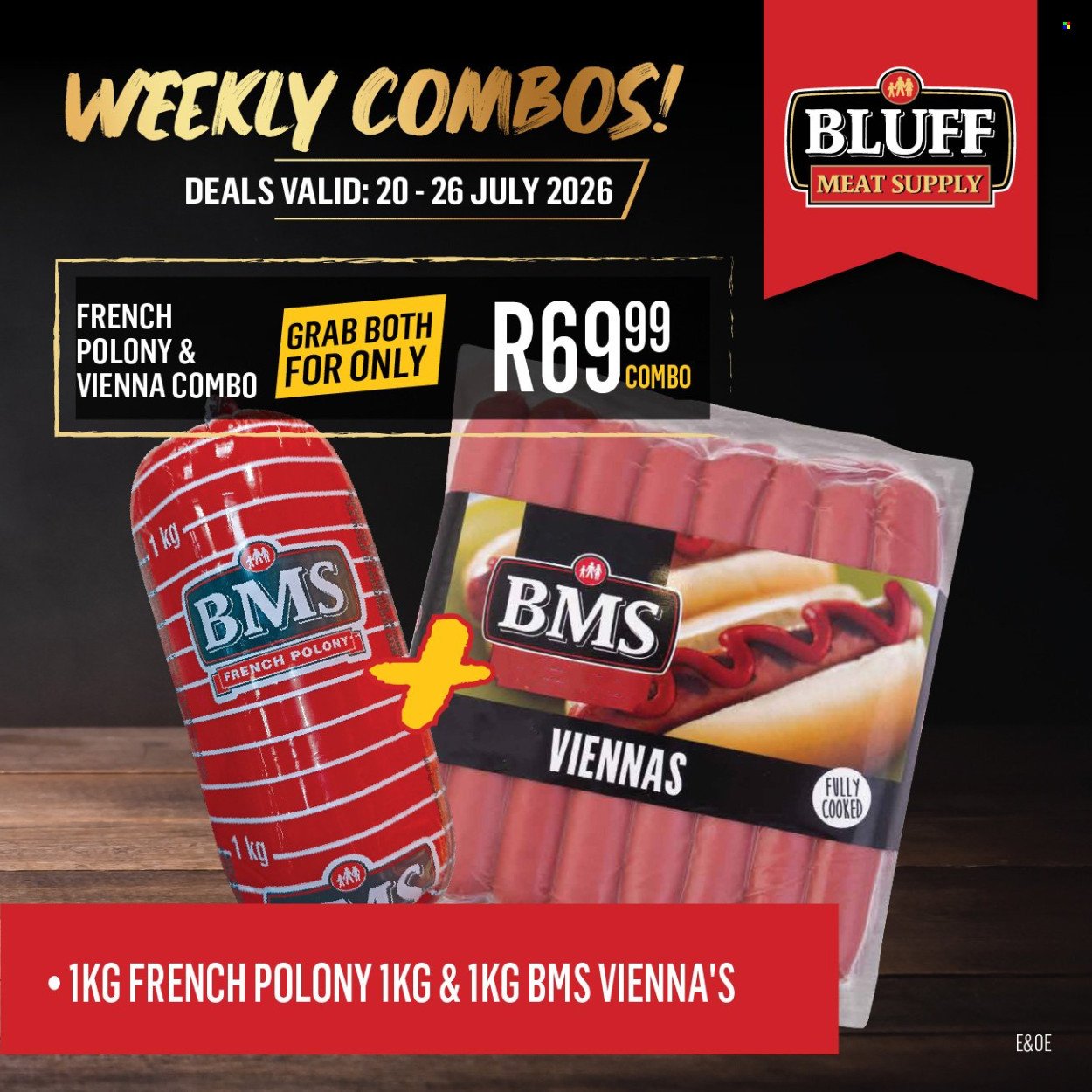 BLUFF MEAT SUPPLY specials - From Monday 20 Jul 2026