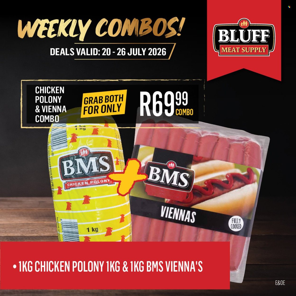 BLUFF MEAT SUPPLY specials - From Monday 20 Jul 2026