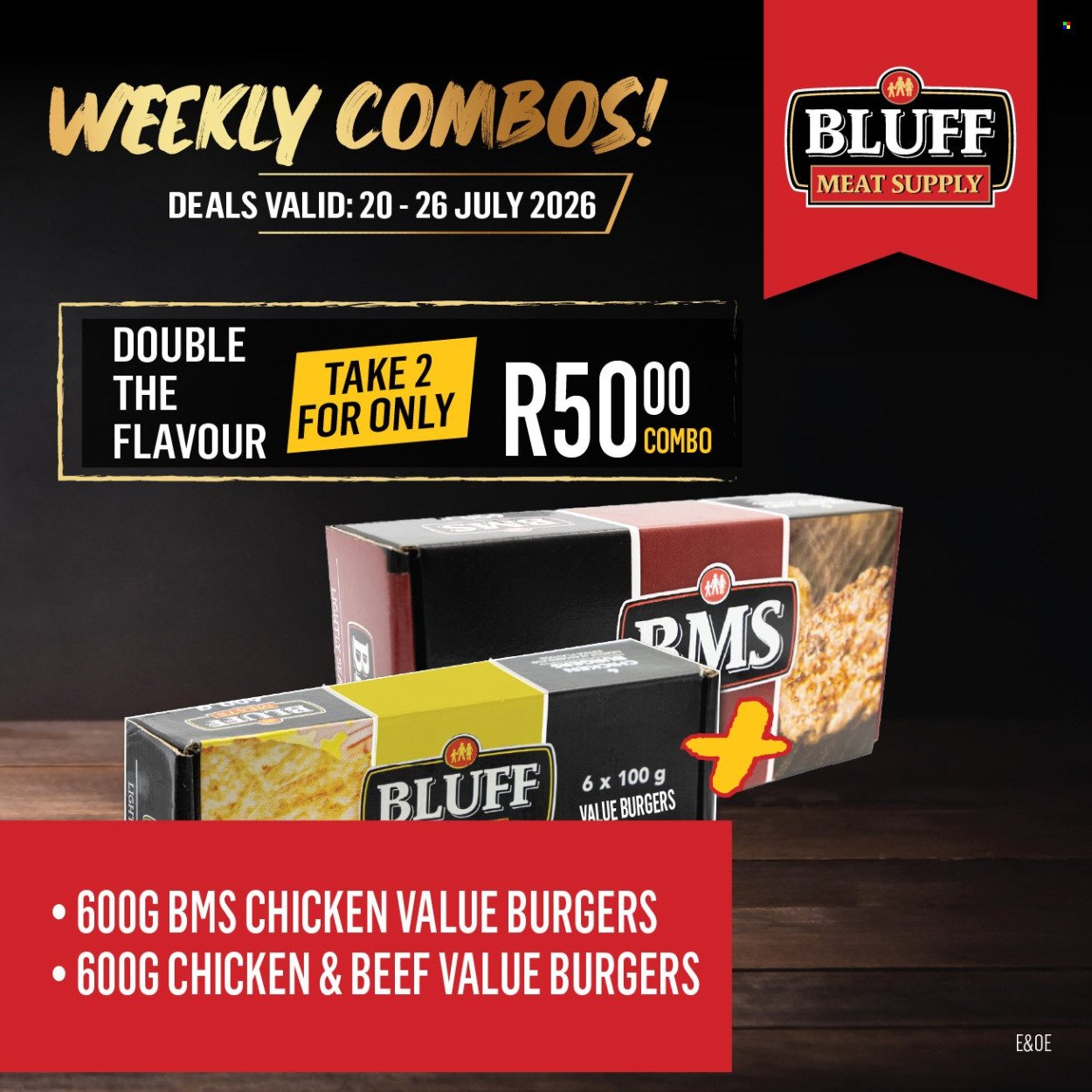 BLUFF MEAT SUPPLY specials - From Monday 20 Jul 2026