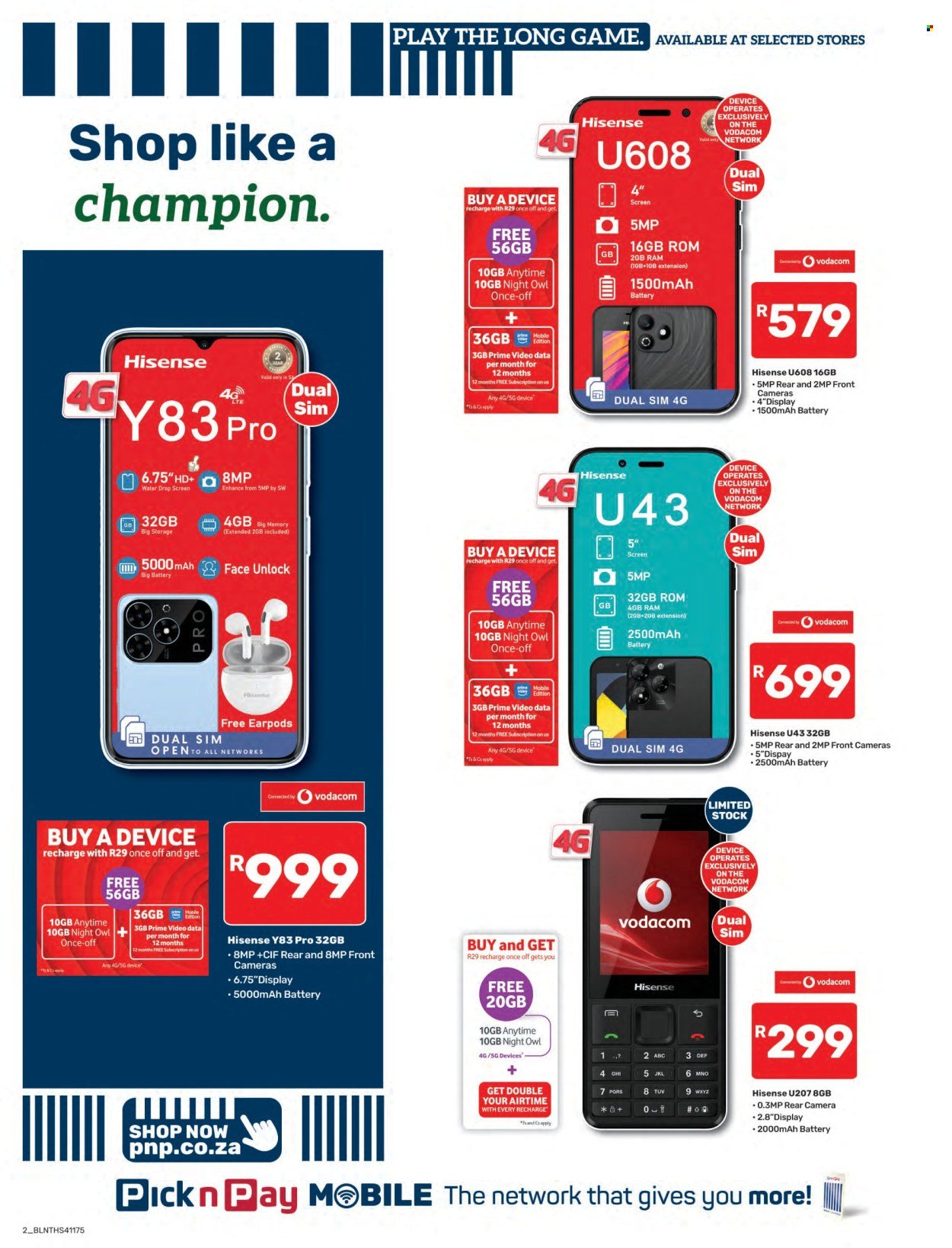 PICK N PAY specials - Cellular Specials