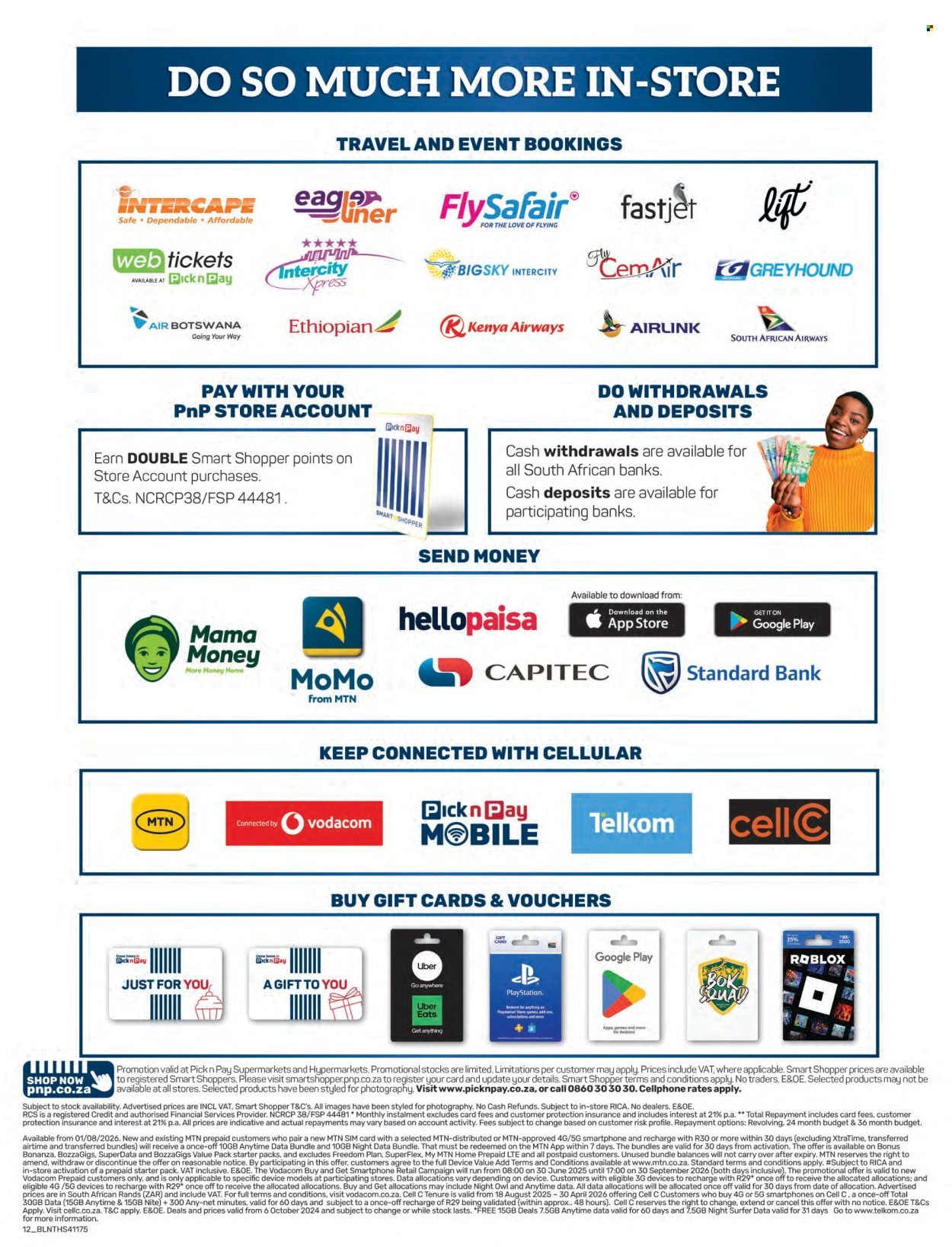 PICK N PAY specials - Cellular Specials