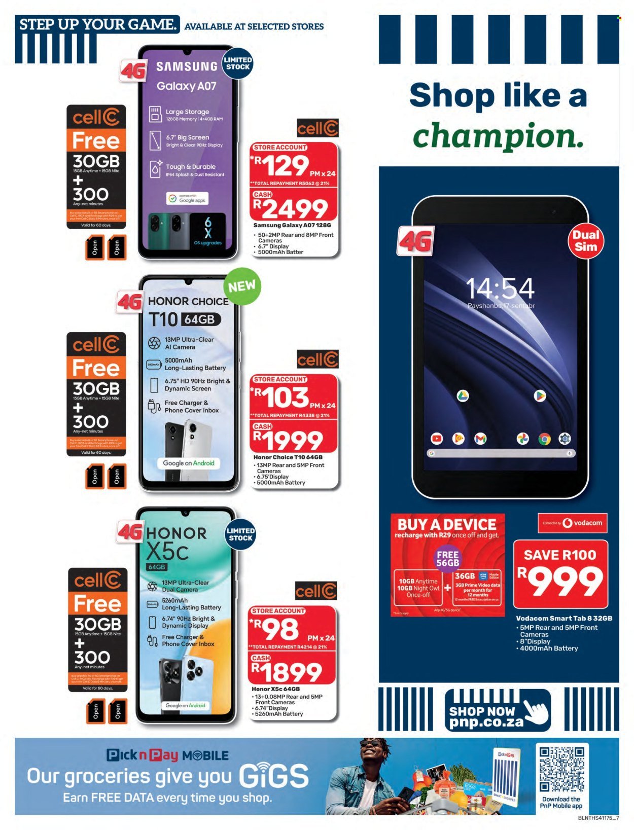 PICK N PAY specials - Cellular Specials