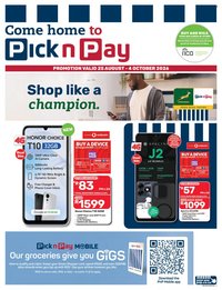 PICK N PAY specials - Cellular Specials