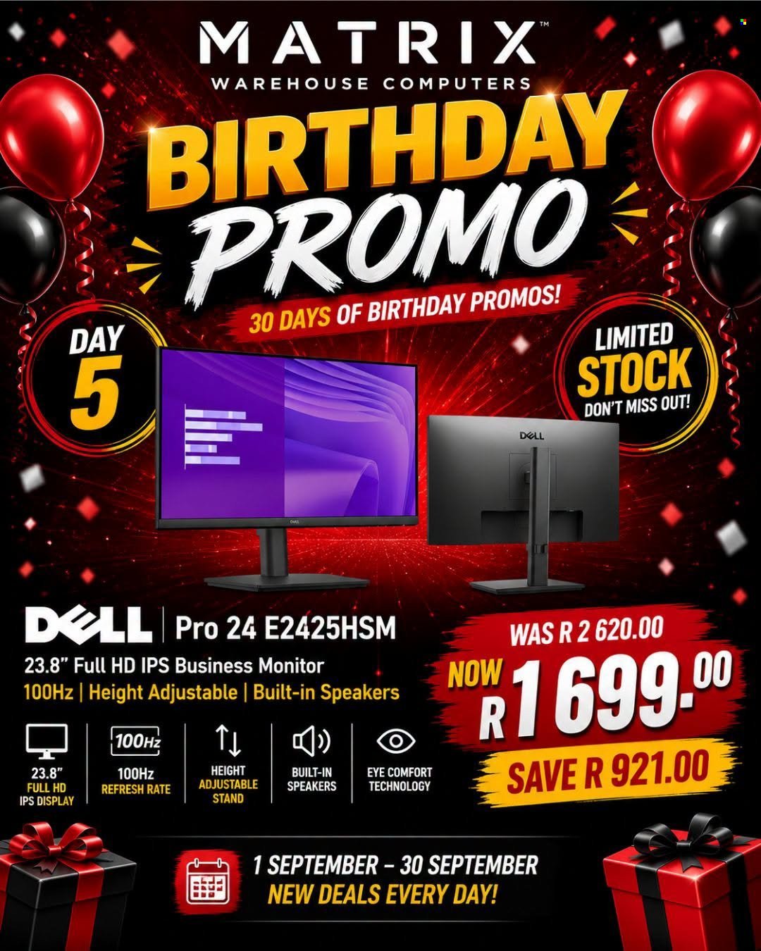 MATRIX WAREHOUSE specials - September 2026