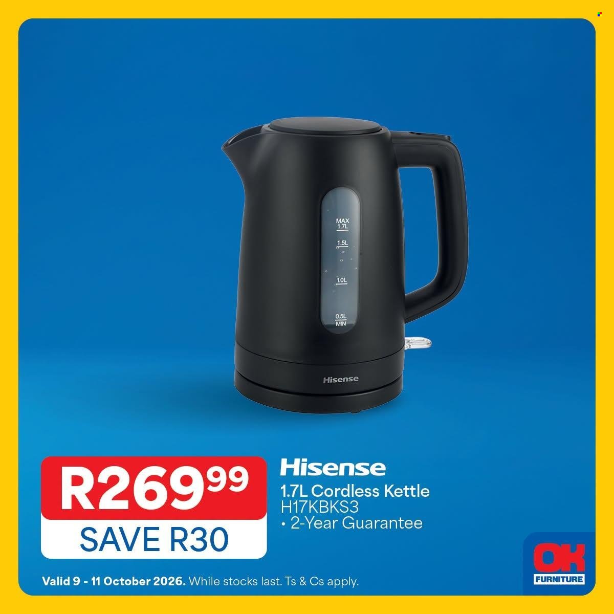 OK FURNITURE specials - From Friday 9 Oct 2026