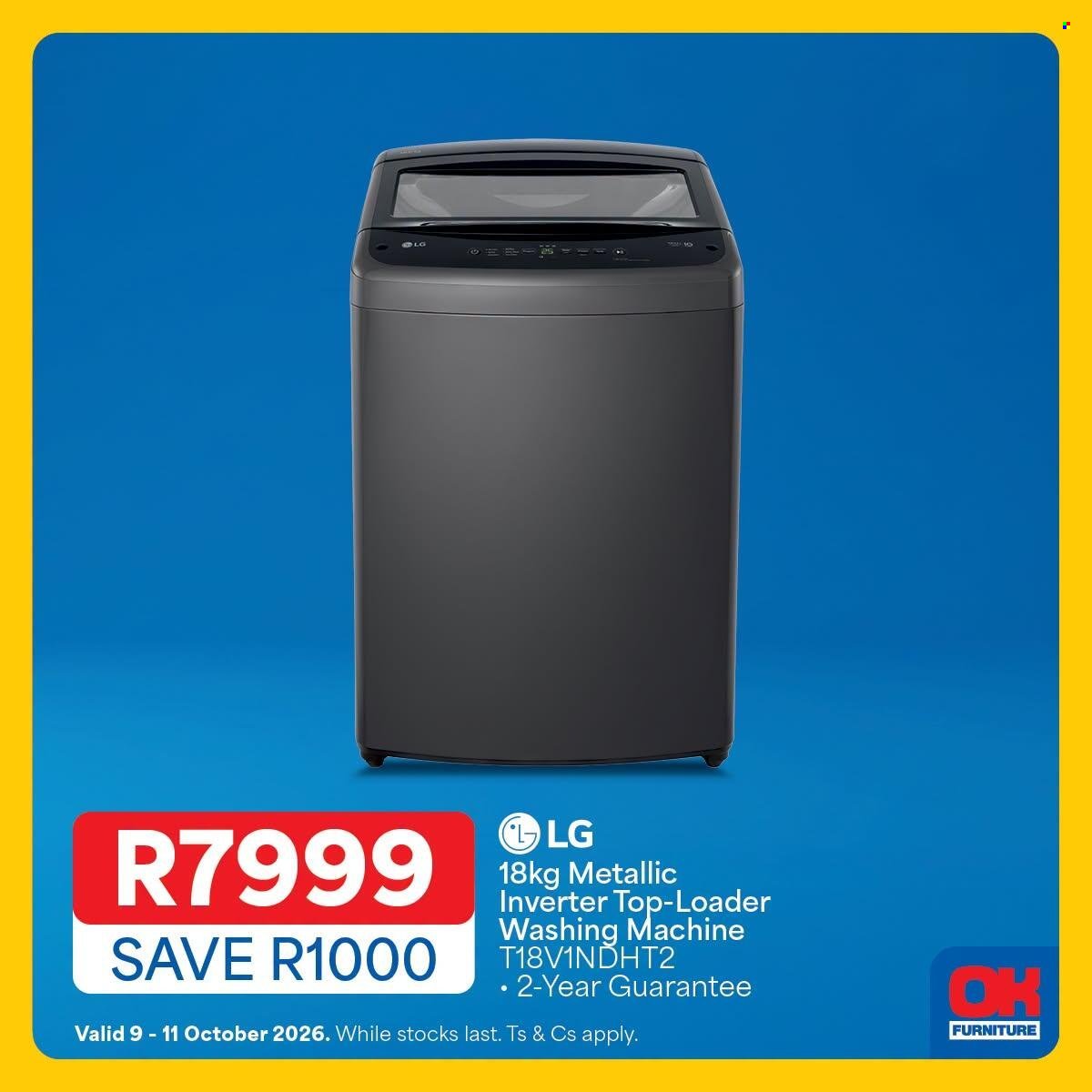 OK FURNITURE specials - From Friday 9 Oct 2026