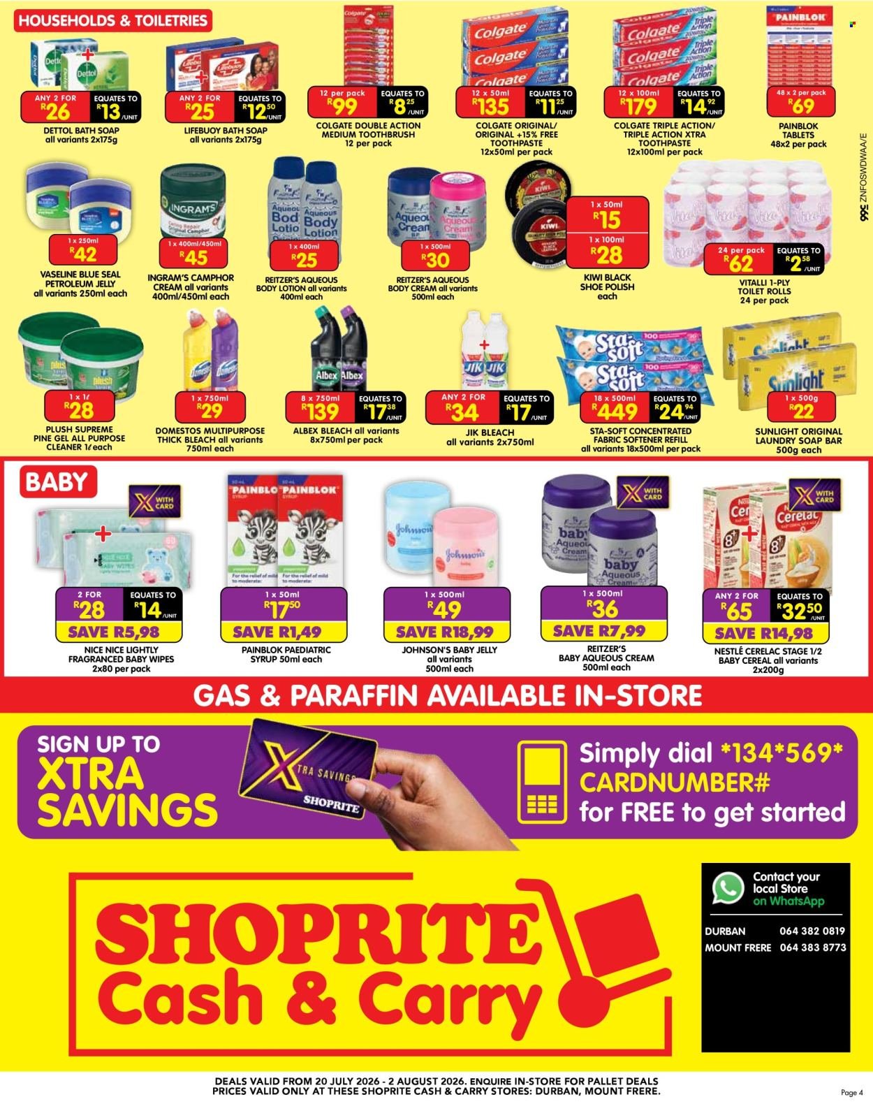 SHOPRITE specials - Cash & Carry Month End Savings Exclusive Gauteng