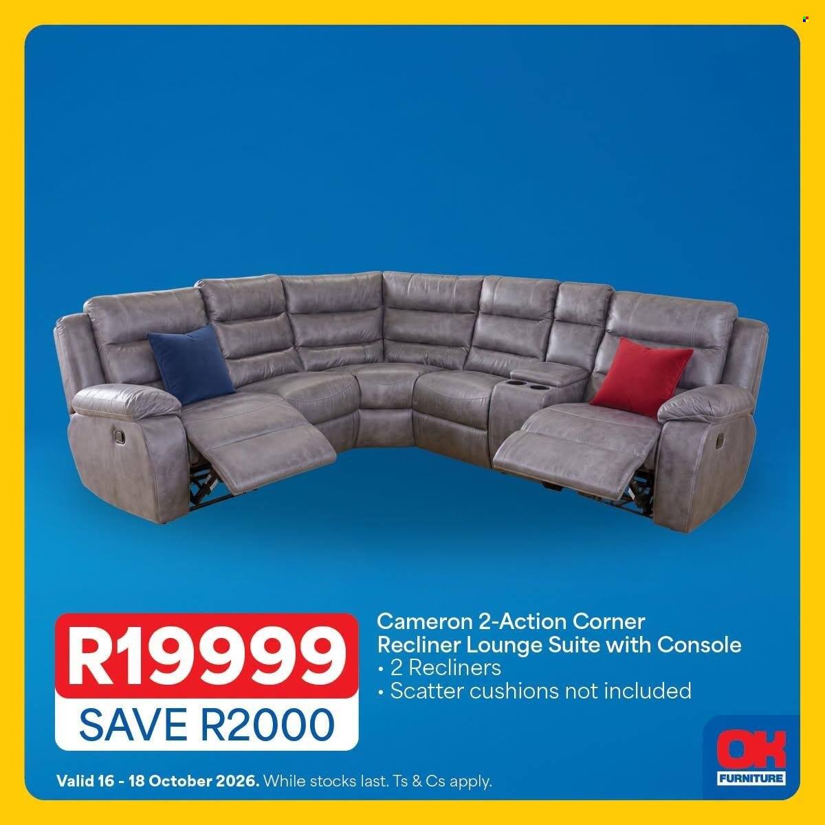 OK FURNITURE specials - From Friday 16 Oct 2026