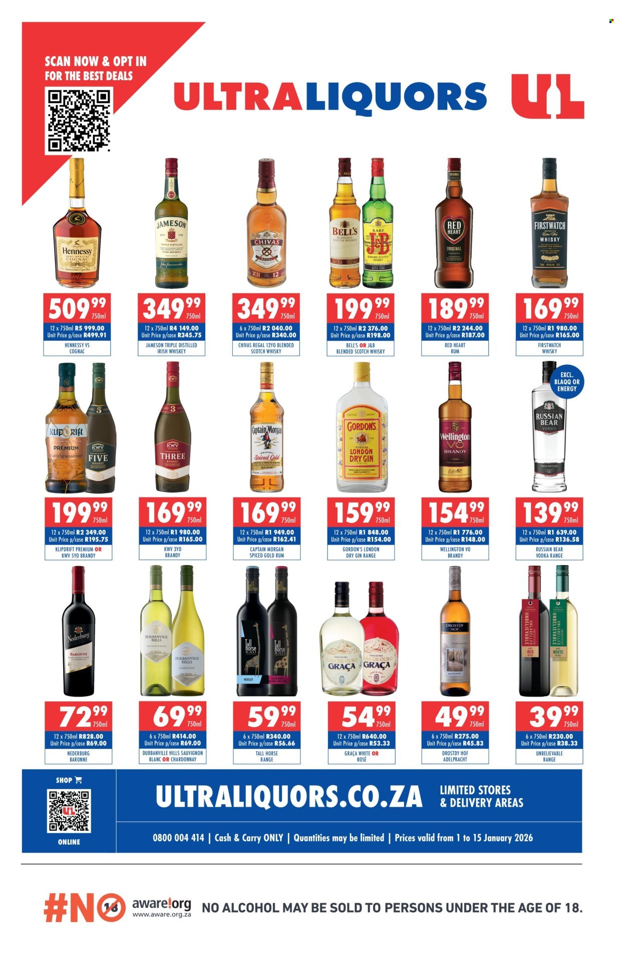 ULTRA LIQUORS specials - From Thursday 1 Jan 2026 (2026-01-01 - 2026-01-15) | 1