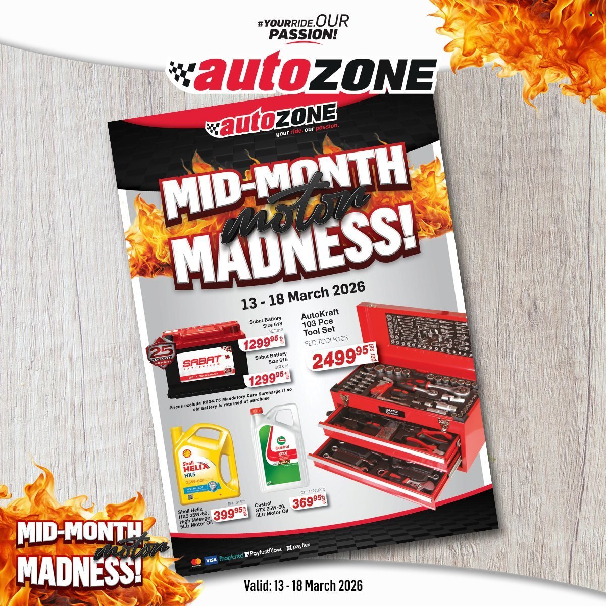 AUTOZONE specials - Mid-Month Madness! (2026-03-13 - 2026-03-18) | 1