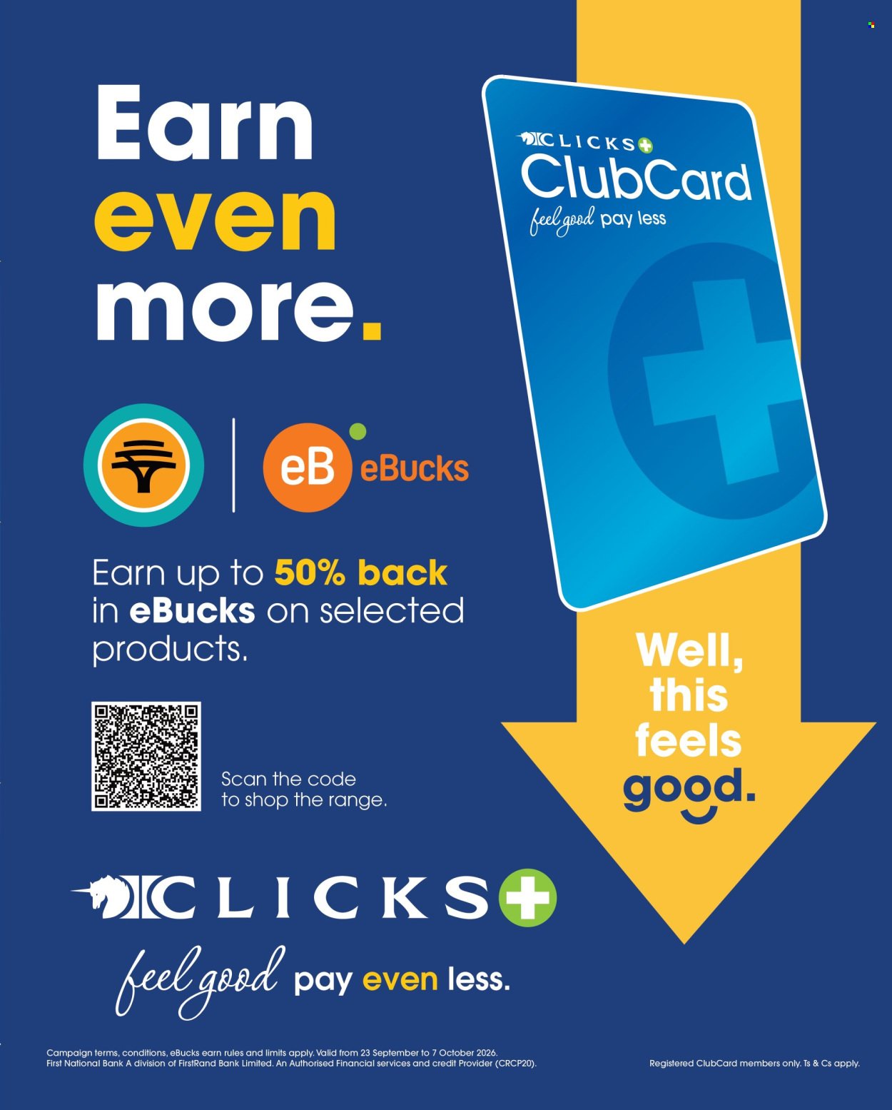 CLICKS specials - From Wednesday 23 Sept 2026