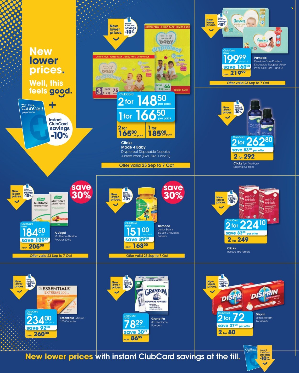 CLICKS specials - From Wednesday 23 Sept 2026