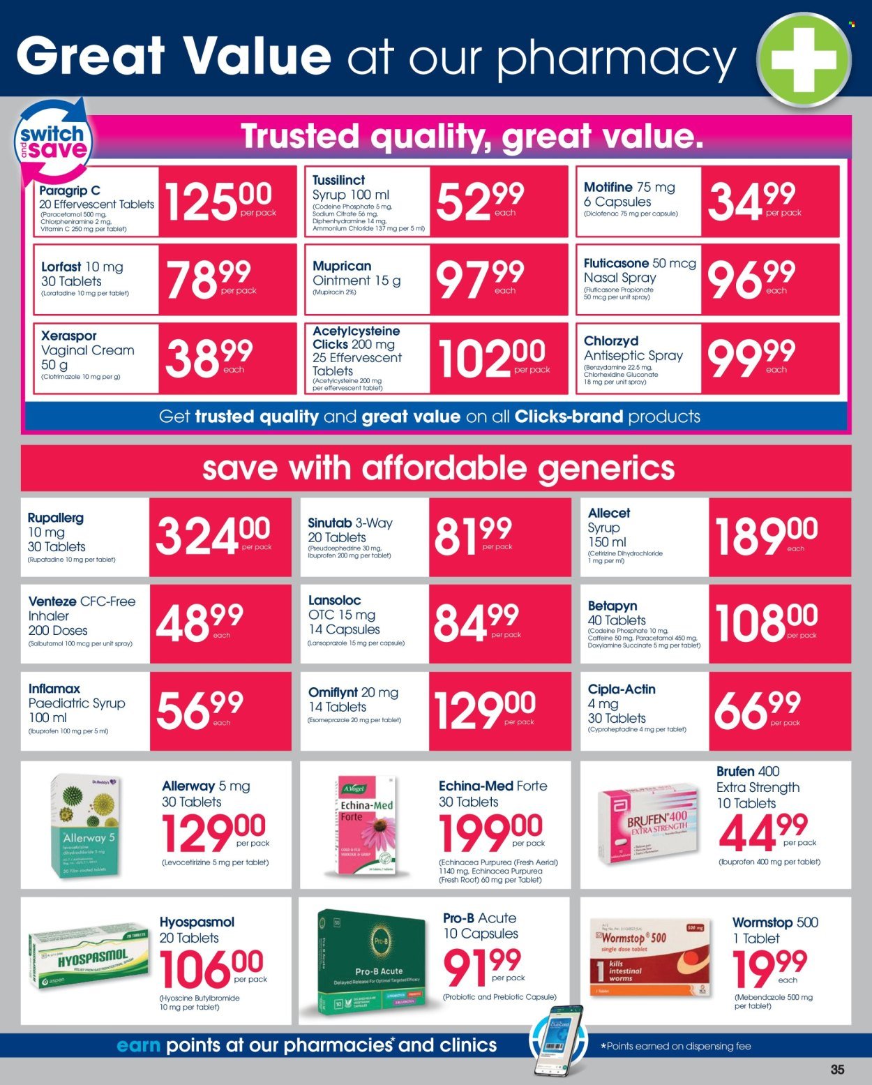 CLICKS specials - From Wednesday 23 Sept 2026