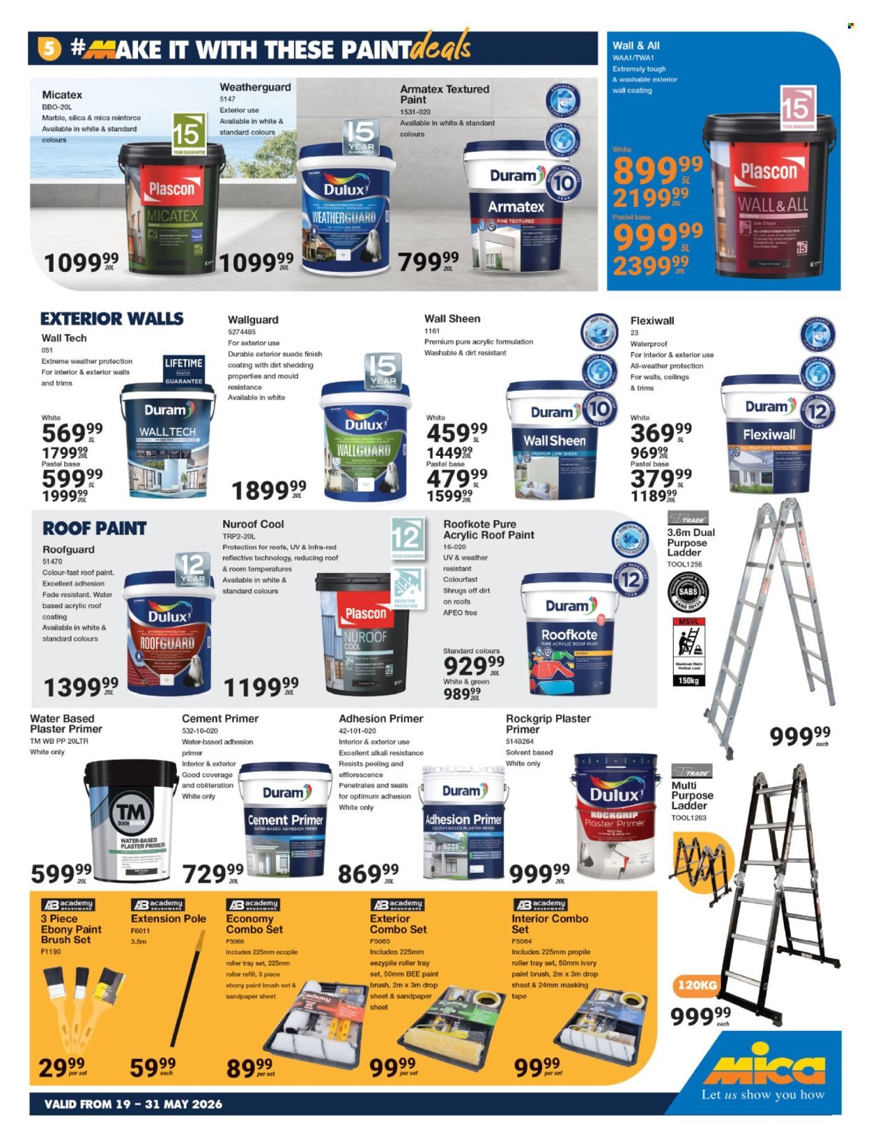 MICA specials - From Tuesday 19 May 2026