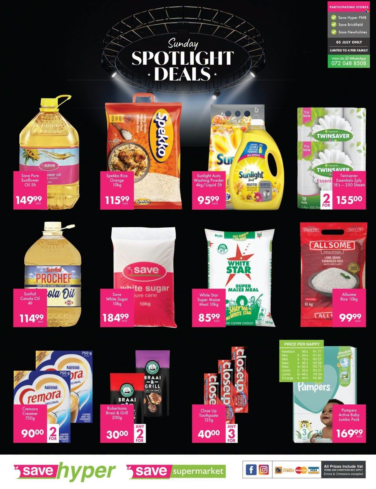 SAVE specials - From Sunday 5 Jul 2026