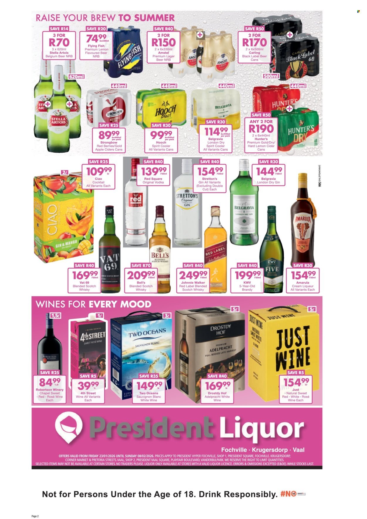 PRESIDENT HYPER specials - Liquor Specials (2026-01-23 - 2026-02-08) | 2