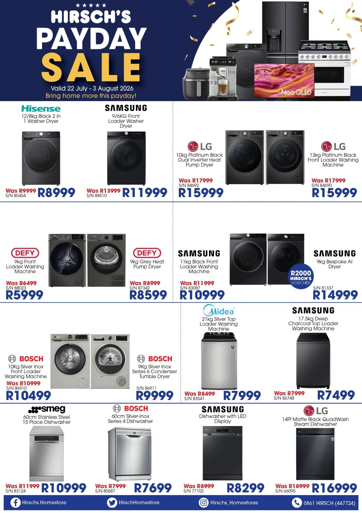 HIRSCH'S specials - From Wednesday 22 Jul 2026