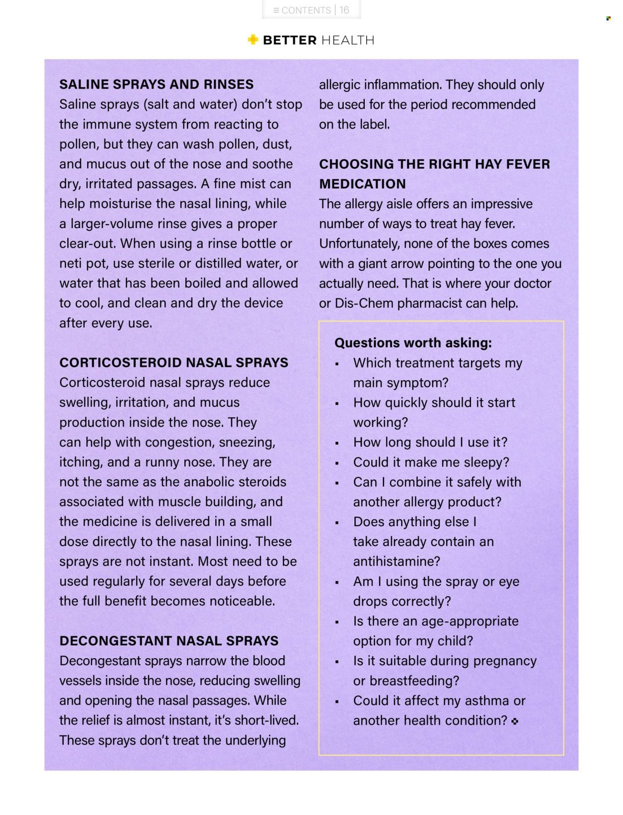 DIS-CHEM specials - Better Magazine