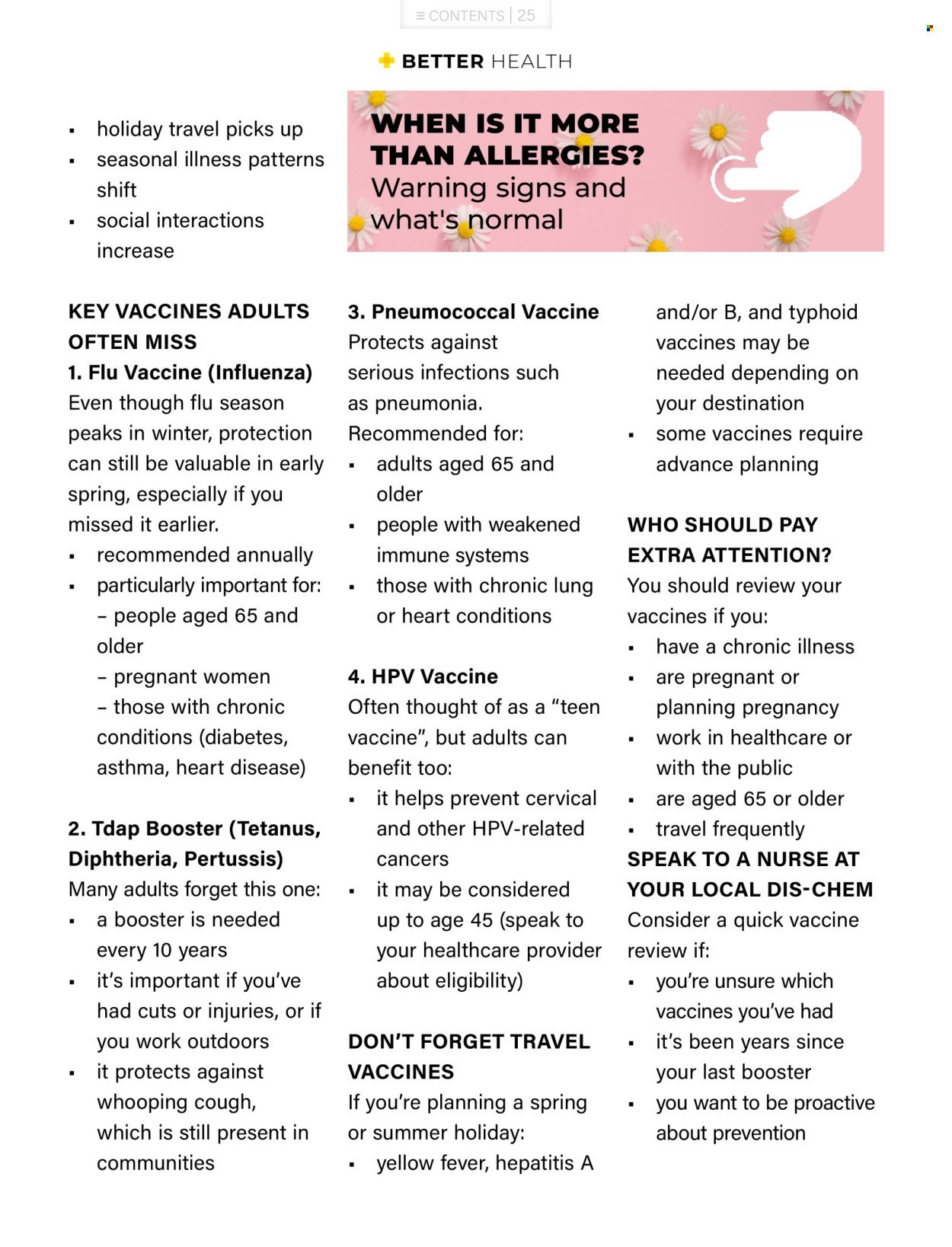 DIS-CHEM specials - Better Magazine