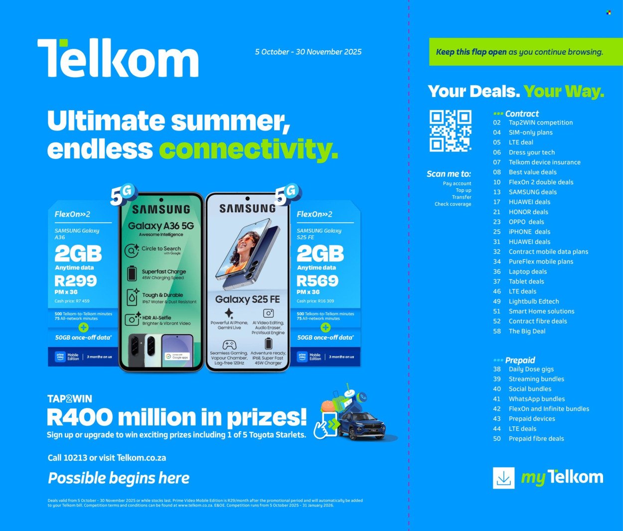 TELKOM specials - From Sunday 5 Oct 2025 (2025-10-05 - 2025-11-30) | 1